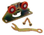L E JOHNSON Pocket Door "V" Track Hanger, Universal, 2-Wheel