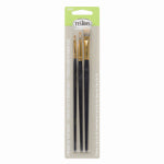 TESTORS BRUSH FLAT PREM GRAY SET OF 3 PAINT TESTORS   