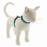 LUPINE INC H-Style Adjustable Cat Harness, Tail Feathers Pattern, 1/2 x 12 - 20-In.