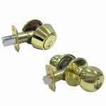 TAIWAN FU HSING INDUSTRIAL CO Combination Lockset, Polished Brass HARDWARE & FARM SUPPLIES TAIWAN FU HSING INDUSTRIAL CO