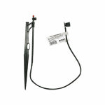 RAINDRIP INC Adjustable Flow Bubbler Assembly, Full-Circle Pattern, 8 Stream, 1/4 in. Clamp N Pierce Inlet, Riser, 13 in. Stake