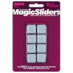 MAGIC SLIDERS L P Surface Protectors, Furniture Sliding Discs, Adhesive, 15/16-In. Square, 8-Pk. HARDWARE & FARM SUPPLIES MAGIC SLIDERS L P