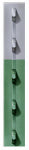 CHICAGO HEIGHTS STEEL Studded T-Post, Green, 6-1/2 Ft. x 1-1/4 In.