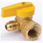 B & K INDUSTRIES B & K 7701G Series 114-524 Gas Ball Valve, 15/16 x 3/4 in Connection, Flare x FPT, 200 psi Pressure, Manual Actuator PLUMBING, HEATING & VENTILATION B & K INDUSTRIES   