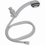 HOMEWERKS WORLDWIDE LLC-IMPORT Handheld Shower Head, 3 Settings, White Plastic PLUMBING, HEATING & VENTILATION HOMEWERKS WORLDWIDE LLC-IMPORT