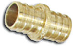 SHARKBITE/CASH ACME Barb Pex Coupling, Lead-Free Brass, 3/8 x 3/8-In. PLUMBING, HEATING & VENTILATION SHARKBITE/CASH ACME   