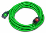 CENTURY WIRE & CABLE Pro Glo Extension Cord, Green, 12/3, 50-Ft. ELECTRICAL CENTURY WIRE & CABLE