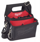 MILWAUKEE Milwaukee 48-22-8112 Work Pouch, 15-Pocket, Nylon, Black/Red, 12.8 in W, 3-1/2 in H, 10-1/2 in D TOOLS MILWAUKEE   