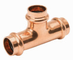 NIBCO INC 3/4 x 1/2 x 1/2 In. Press Copper Pipe Tee PLUMBING, HEATING & VENTILATION NIBCO INC