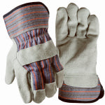 BIG TIME PRODUCTS LLC Leather-Palm Work Gloves, Suede Cowhide, Men's L CLOTHING, FOOTWEAR & SAFETY GEAR BIG TIME PRODUCTS LLC