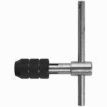 CENTURY DRILL & TOOL CO INC T-Handle Tap Wrench, Carbon Steel, 3.0 to 6.0 mm, 0 to 1/4-In. TOOLS CENTURY DRILL & TOOL CO INC