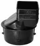 ADVANCED DRAINAGE SYSTEMS 4 In. Downspout Adapter, 3 In. x 4-1/4 In. PLUMBING, HEATING & VENTILATION ADVANCED DRAINAGE SYSTEMS
