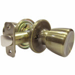 TAIWAN FU HSING INDUSTRIAL CO Medium Tulip-Style Knob Passage Lockset, Antique Brass HARDWARE & FARM SUPPLIES TAIWAN FU HSING INDUSTRIAL CO