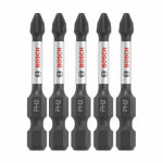 ROBERT BOSCH TOOL GROUP Impact Tough Power Bit, #2 Phillips, 2 In., 5-Pk. TOOLS ROBERT BOSCH TOOL GROUP
