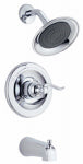 DELTA FAUCET CO Monitor 14 Series Tub & Shower Faucet + Showerhead, 1-Handle, Chrome PLUMBING, HEATING & VENTILATION DELTA FAUCET CO   