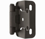 AMEROCK Cabinet Hinge, Self-Closing, Flat Black, 1/2 In. Overlay, 2-Pk. HARDWARE & FARM SUPPLIES AMEROCK