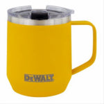 METAL WARE CORP, THE Logo Coffee Mug, Insulated Yellow Stainless Steel, 14 oz. HOUSEWARES METAL WARE CORP, THE