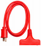 PT HO WAH GENTING 6-Ft. 14/3 SJTW Red 3-Outlet Extension Cord ELECTRICAL PT HO WAH GENTING