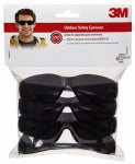 3M 3M 90835-00000B Safety Eyewear, Scratch-Resistant Lens, Polycarbonate Lens, Wraparound Frame, Plastic Frame, Gray Frame CLOTHING, FOOTWEAR & SAFETY GEAR 3M