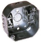 RACO INCORPORATED Octagon Electrical Box, BX Clamps, 4 x 1-1/2 In. Deep ELECTRICAL RACO INCORPORATED
