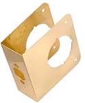 BELWITH PRODUCTS LLC Brass Door Reinforcer, 4-1/2 x 1-3/4 In. Thick HARDWARE & FARM SUPPLIES BELWITH PRODUCTS LLC