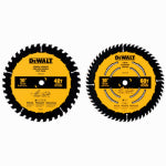 DEWALT ACCESSORIES Circular Saw Blades, 40 & 60-Tooth x 10 In., 2-Pk. TOOLS DEWALT ACCESSORIES