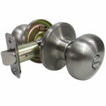 TAIWAN FU HSING INDUSTRIAL CO Mushroom Privacy Lockset, Satin Nickel HARDWARE & FARM SUPPLIES TAIWAN FU HSING INDUSTRIAL CO