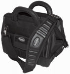 BUCKET BOSS Bucket Boss Professional Series 64014 Pro Gatemouth Tool Bag, 14 in W, 9-1/2 in D, 11 in H, 12-Pocket, Poly Fabric TOOLS BUCKET BOSS   