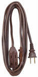 PT HO WAH GENTING 20-Ft. 16/2 SPT-2 Brown Vinyl Cube Tap Extension Cord ELECTRICAL PT HO WAH GENTING