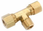 ANDERSON METALS CORP Brass Compression Tee, 5/8 x 1/2-In. MPT PLUMBING, HEATING & VENTILATION ANDERSON METALS CORP   