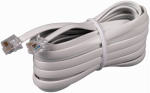 AUDIOVOX Phone Line Cord, White, 15-Ft. ELECTRICAL AUDIOVOX