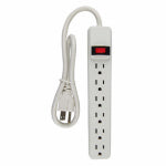 KAB ENTERPRISE CO LTD 6-Outlet Power Strip, White ELECTRICAL KAB ENTERPRISE CO LTD