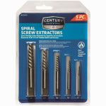 CENTURY DRILL & TOOL CO INC Spiral Screw Extractor Set, 5-Pc. TOOLS CENTURY DRILL & TOOL CO INC