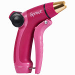 MELNOR INC Sprout Hose Nozzle, Front Trigger, Adjustable, Red