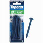 ITW BRANDS Concrete Anchors, Star Drive, 1/4 x 2-3/4 In., 8-Pk. HARDWARE & FARM SUPPLIES ITW BRANDS