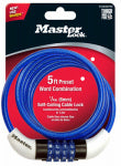 MASTER LOCK CO Bike Cable Lock, Assorted Colors, 5-Ft. HARDWARE & FARM SUPPLIES MASTER LOCK CO