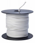 COLEMAN CABLE CCI 55669023 Primary Wire, 14 AWG Wire, 1-Conductor, 60 VDC, Copper Conductor, White Sheath, 100 ft L AUTOMOTIVE COLEMAN CABLE   