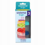 NEWELL BRANDS DISTRIBUTION LLC To Go Mini Bites Snack-Size Storage Containers, 4.39 oz., 3-Pk. HOUSEWARES NEWELL BRANDS DISTRIBUTION LLC