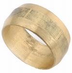 ANDERSON METALS CORP Compression Fitting, Sleeve, Lead Free Brass, 3/8 In., 3-Pk.