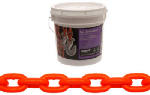 APEX TOOLS GROUP LLC Tow Chain, Hi-Viz Orange, 5/16 x 124 In.