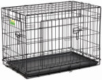 MIDWEST AIR TECH/IMPORT Dog Training Crate, 2 Doors, 30-In.