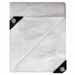 ITM CO. LTD Fire Resistant Tarp, White, 8 x 10-Ft. PAINT ITM CO. LTD