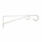PANACEA PRODUCTS Plant Bracket, Hanging, White Powder-Coated Steel, 15-In. LAWN & GARDEN PANACEA PRODUCTS