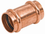 NIBCO INC 1 In. Press by Press Copper Pipe Repair Coupling, No Stop PLUMBING, HEATING & VENTILATION NIBCO INC