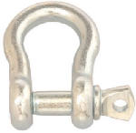 APEX TOOLS GROUP LLC Anchor Shackle With Pin, Zinc Plated, 5/8 In.