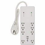 KAB ENTERPRISE CO LTD Surge Protector, 8-Outlet, White