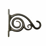 PANACEA PRODUCTS CORP Plant Bracket, Hanging, Brushed Bronze Aluminum, 6-In. LAWN & GARDEN PANACEA PRODUCTS CORP