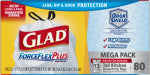 CLOROX/HOME CLEANING ForceFlex Tall Kitchen Trash Bags, Drawstring Closure, 13 Gallon, 80-Ct. CLEANING & JANITORIAL SUPPLIES CLOROX/HOME CLEANING