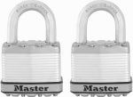 MASTER LOCK CO Magnum.Keyed Laminated Padlocks, 2-Pack, 2-In HARDWARE & FARM SUPPLIES MASTER LOCK CO