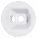 RACO INCORPORATED Weatherproof Lamp Holder Cluster Cover, Round, Three Outlets, Non-Metallic, White ELECTRICAL RACO INCORPORATED